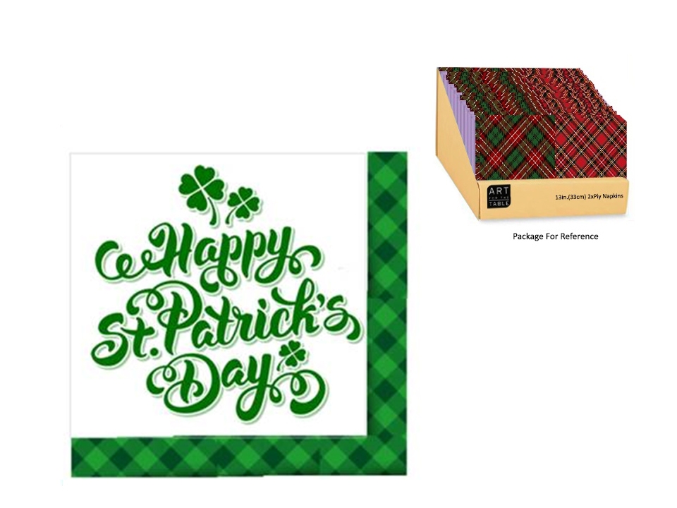 St. Patrick's Day Lucnheon Napkins - 13" x 13" ~ 16 per pack-0