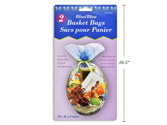 Easter Blue Basket Bag - 22" x 25" x 8" ~ 2 per pack-0