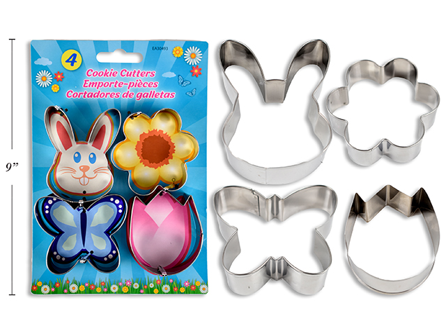 Easter Metal Cookie Cutters ~ 4 per pack-0