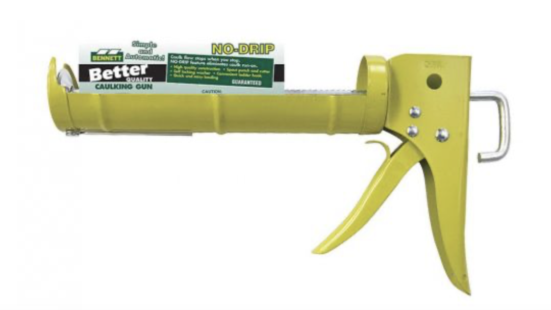 Bennett No Drip Yellow Caulking Gun-0