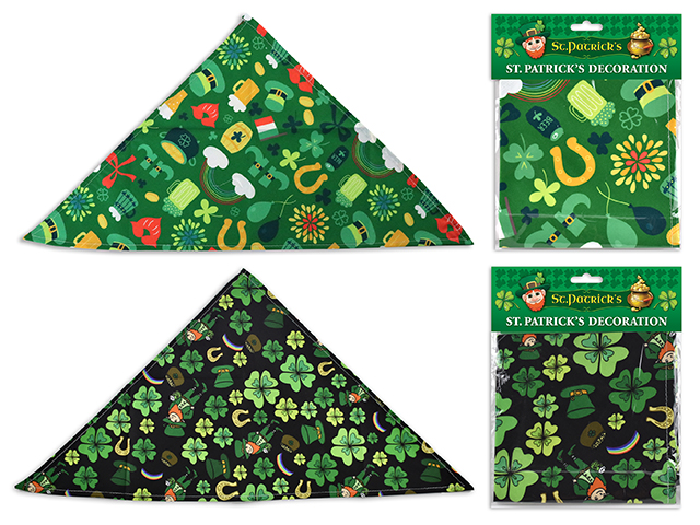St. Patrick's Day Triangular Bandana ~ 25" x 12"-0