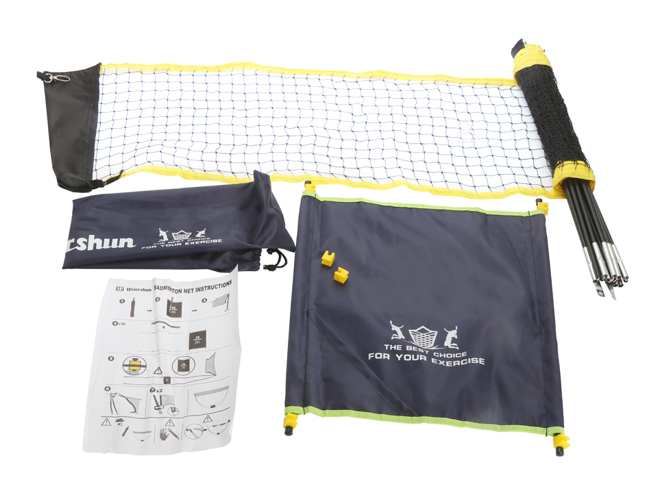 Portable Badminton Net with Stand & Carry Case-0