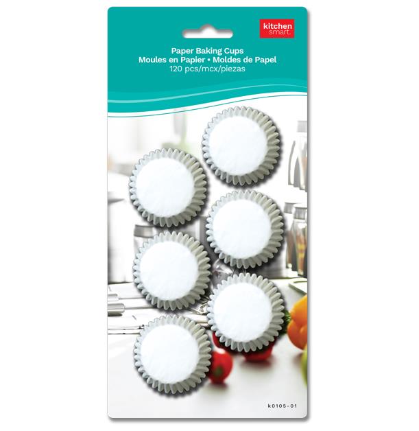 Paper Baking Cups, White - Mini ~ 120 per pack-0