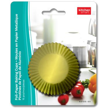 Paper Baking Cups, Foil - Large ~ 15 per pack-0