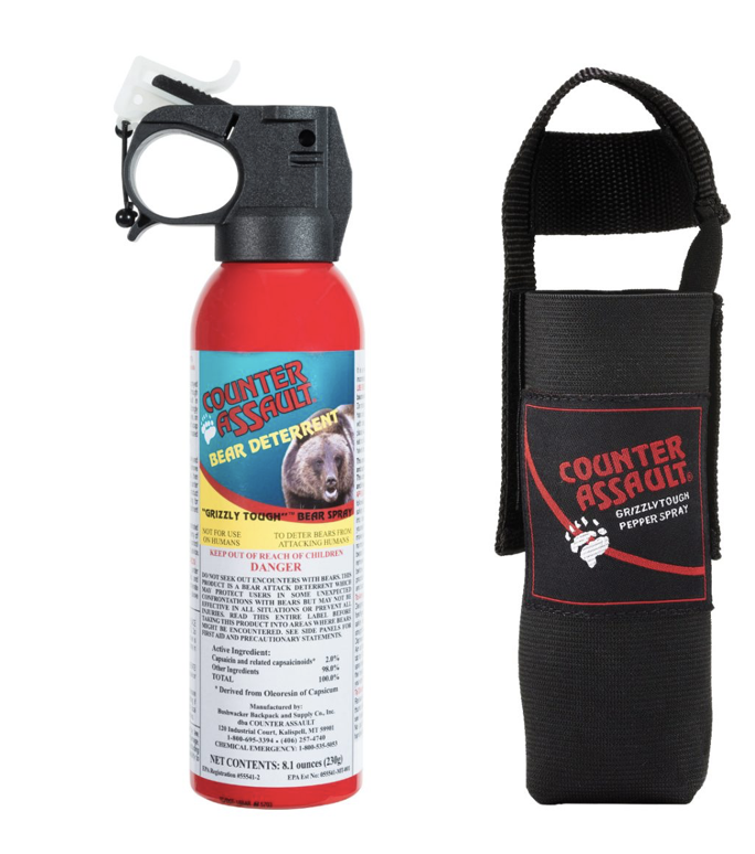 Counter Assault Bear Deterrent with Holster ~ 230g ~ Sealed Blister Packaging-0