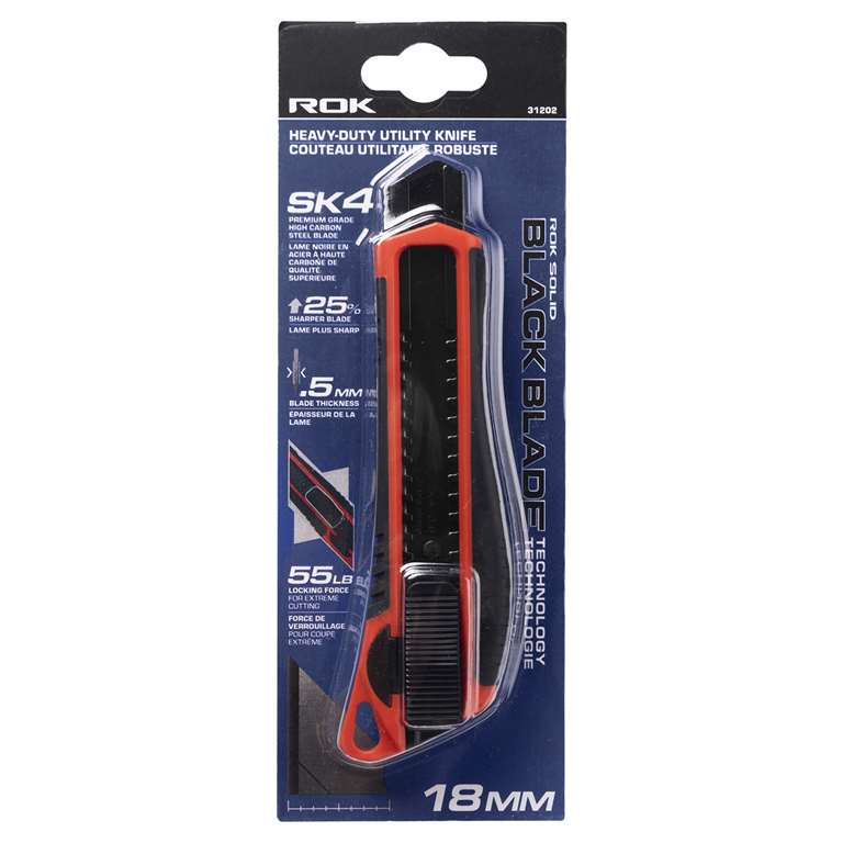 ROK Heavy Duty Utility Knife ~ 18mm-0