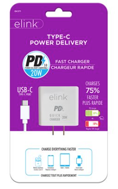 elink Fast Type-C Charger - 20W-0