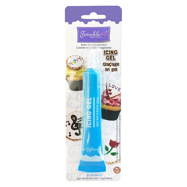Twinkle Icing Gel - 25gram tube ~ Blue-0
