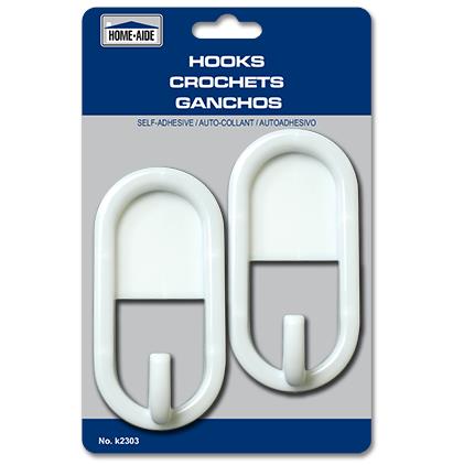 Self-Adhesive Hooks - Large ~ 2 per pack-0