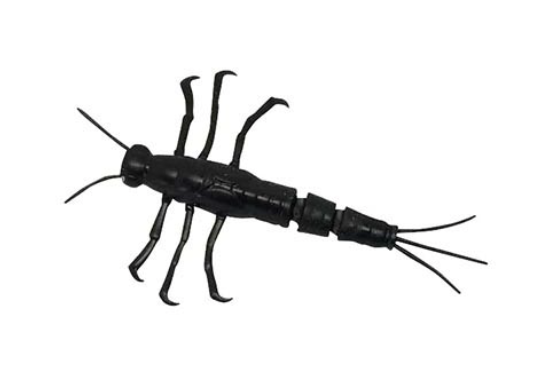 Savage Gear 3D Mayfly Nymph with Jig Head 1/0 Hook, 1/10oz - 1/pk ~ Black-0
