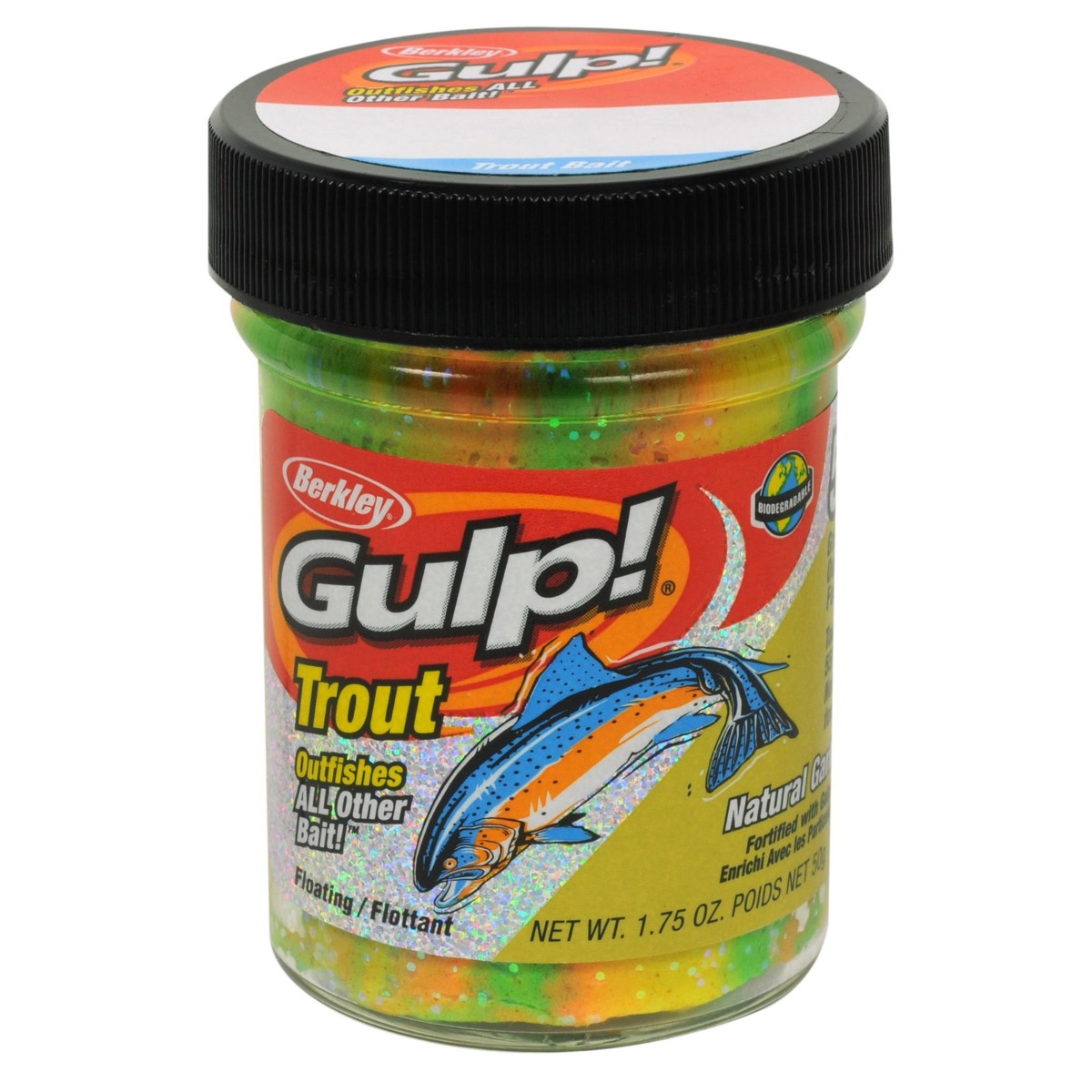 Berkley Gulp! Trout Bait with Garlic ~ Rainbow Candy-0