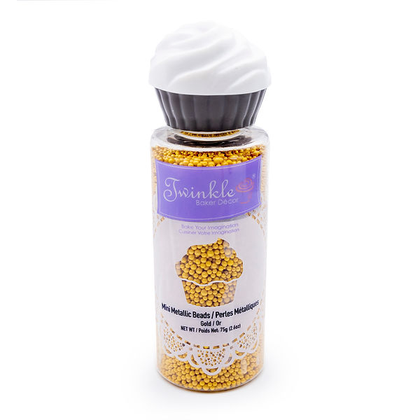 Twinkle Mini Metallic Beads - 75gram ~ Gold-0