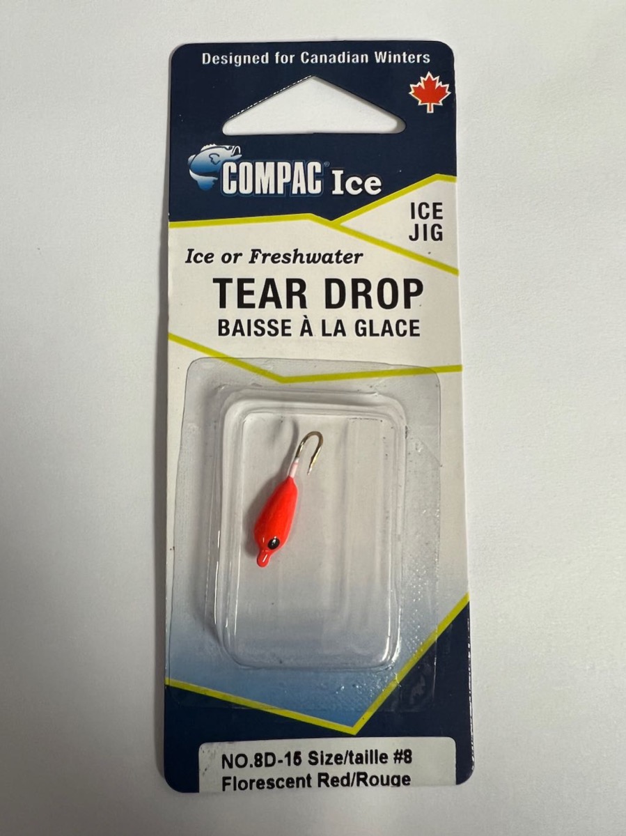 Tear Drops - Size 8 ~ Fluorescent Red-0
