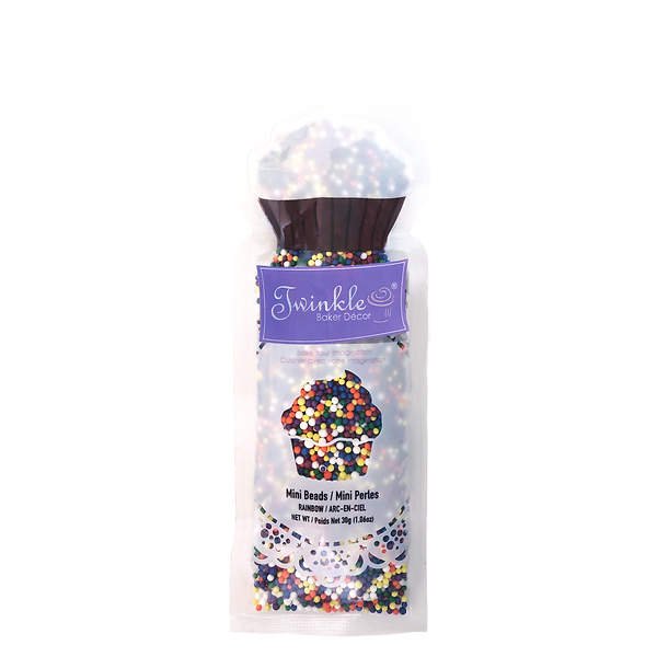 Twinkle Sprinkles Mini Beads - 30gram ~ Rainbow-0