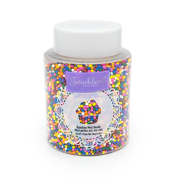 Twinkle Rainbow Decor Mini Beads ~ 120gram-0