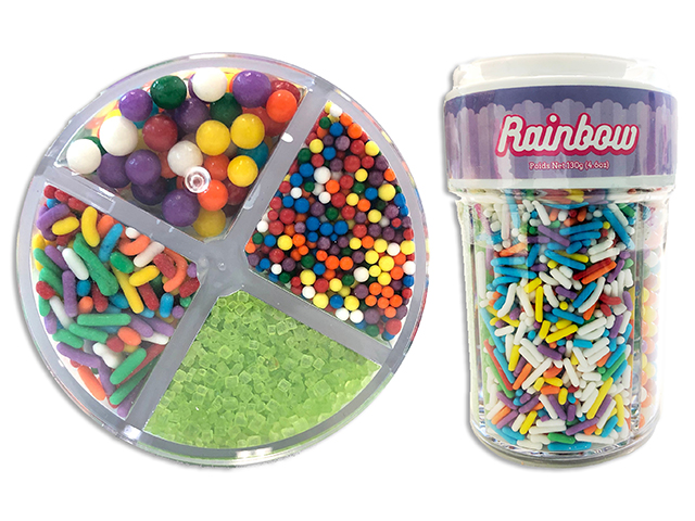 Twinkle 4-Cell Sprinkles - 130gram ~ Rainbow-0