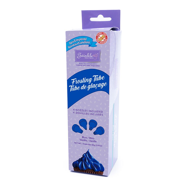 Twinkle Frosting Tube with 4 Nozzles - 80gram ~ Blue-0