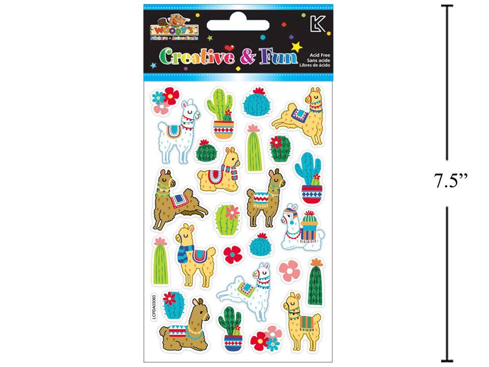 Woody's Puffy Stickers ~ Llama-0