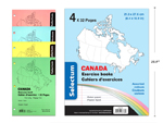 Selectum Canada Exercise Books - 32 pages ~ 4 per pack-0