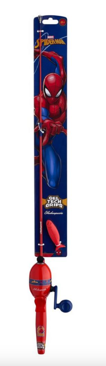 Shakespeare Spiderman Spincast Fishing Combo-0