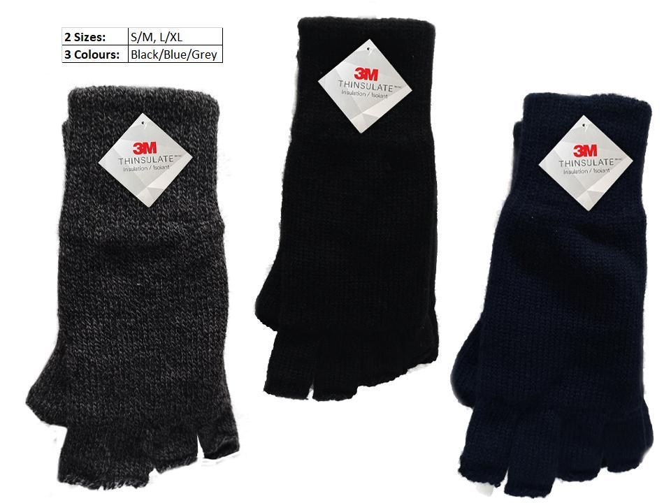 Mens 3M Fingerless Gloves-0