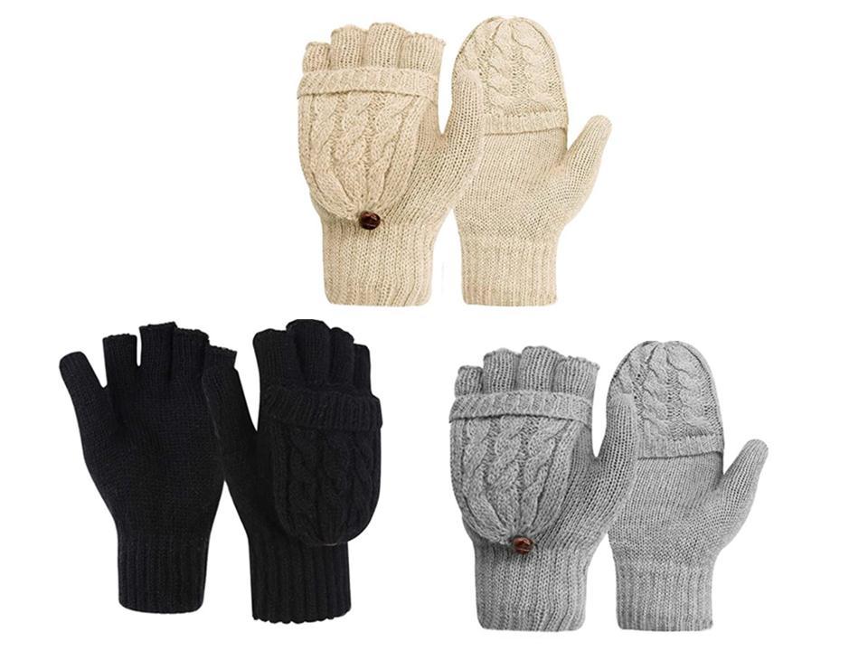Ladies Flip Top Mitten/Gloves-0