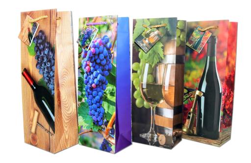 Bottle Gift Bag ~ Wines / Grapes-0