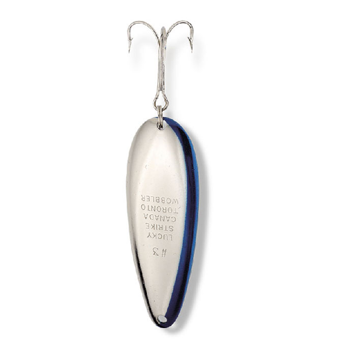 Lucky Strike Toronto Wobbler 1.5" ~ Nickel / Blue-0