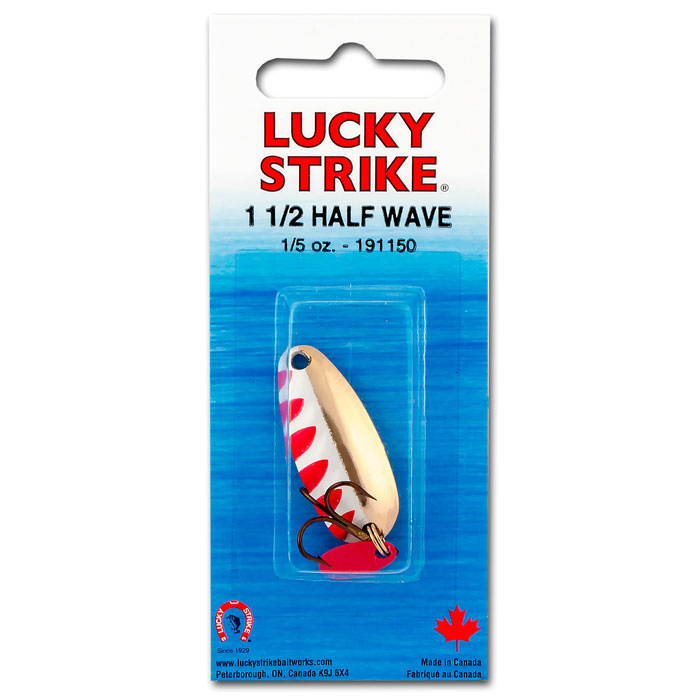 Lucky Strike Half Wave Lure 1.5" ~ Gold-0