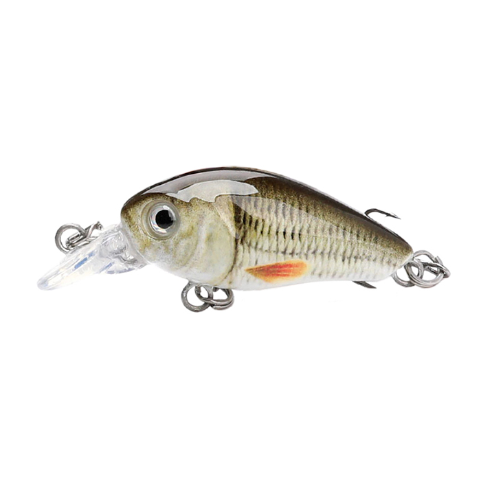 Lucky Strike Panfish Plug - 1.75" ~ Green Bass-0