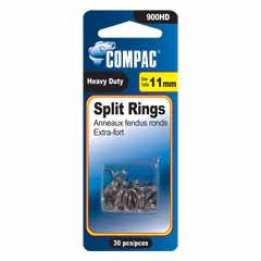 Compac Heavy Duty Split Rings ~ Size 11mm-0