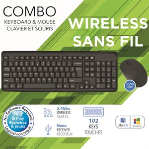 Wireless Keyboard & Mouse Combo Set-0