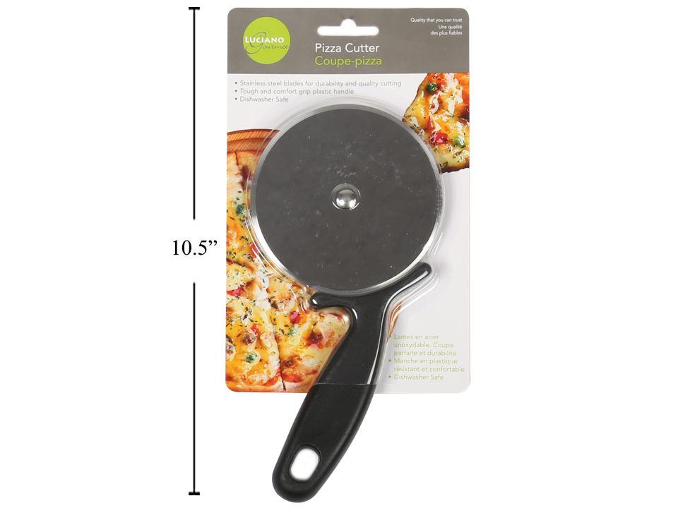 Luciano Stainless Steel Pizza Cutter ~ 4" Dia Wheel-0