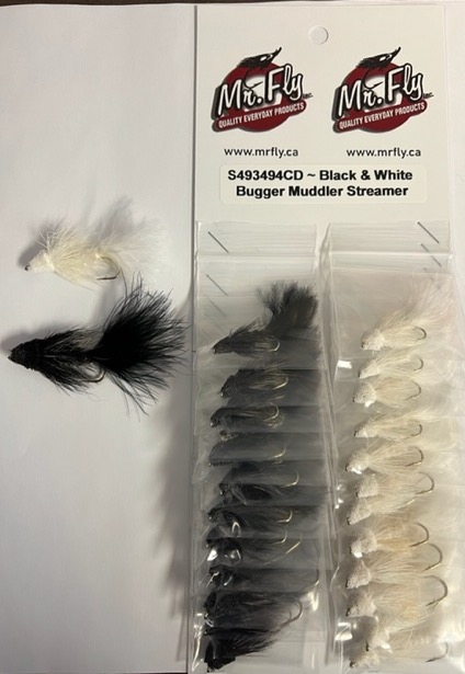 Black & White Bugger Muddler Streamer-0