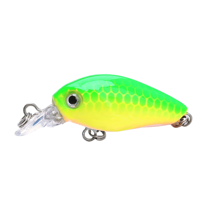 Lucky Strike Panfish Plug - 1.75" ~ Chartruese / Green-0