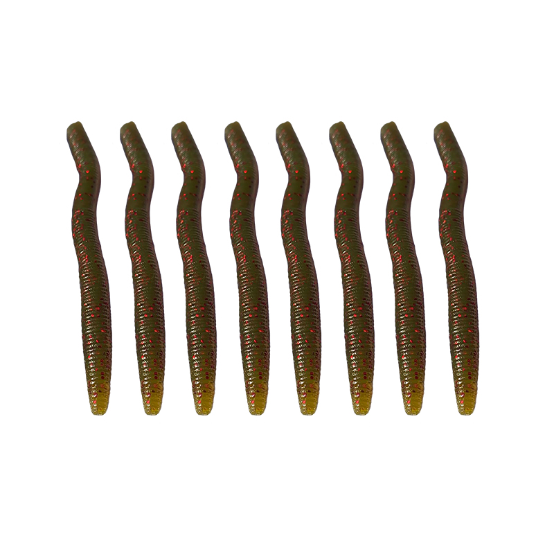 Lucky Strike 5" Stick Bait - 8 per pack ~ Watermelon Red Speck-0