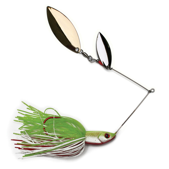 Lucky Strike Spinnerbait - 1/4oz ~ Chartreuse White-0