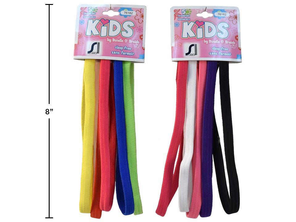Stylin' Girls Fabric Headwraps ~ 5 per pack-0