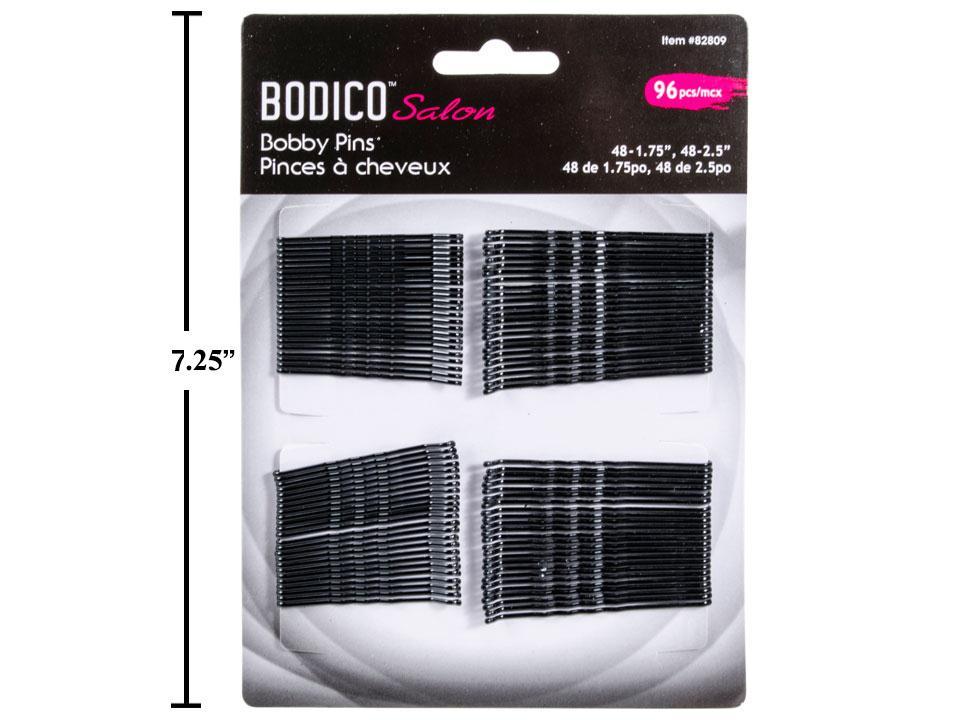 Bodico Bobby Pins - Black ~ 96 per pack-0