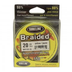 Sureline Braided Yellow Superstrand PE Line ~ 150 yds/spool-0