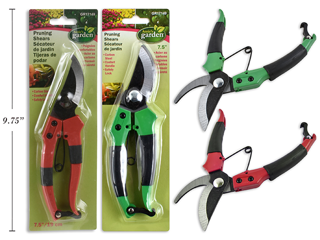 Gardening Shears with Soft Grip & Lock ~ 7.5"-0