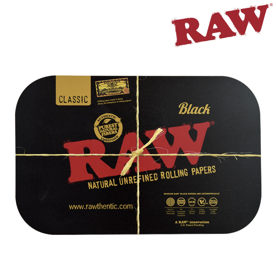 RAW Black Magnetic Rolling Tray Cover ~ Small-0