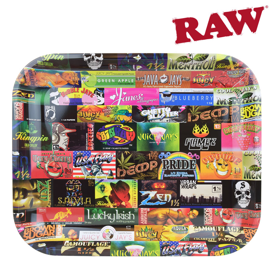 Rolling Club Metal Large Rolling Tray ~ Paper History-0