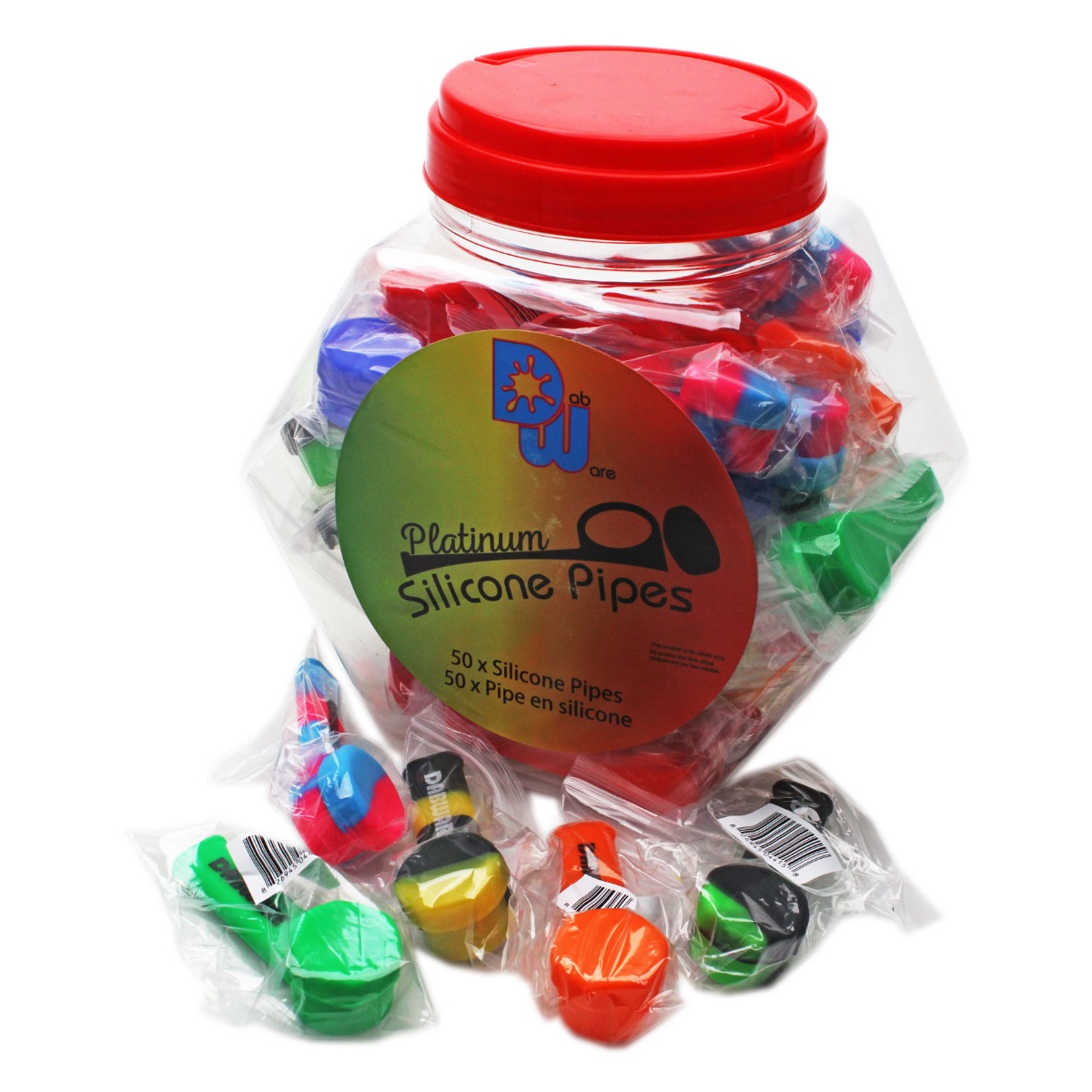 Dabware Platinum Silicone Short Pipes-0