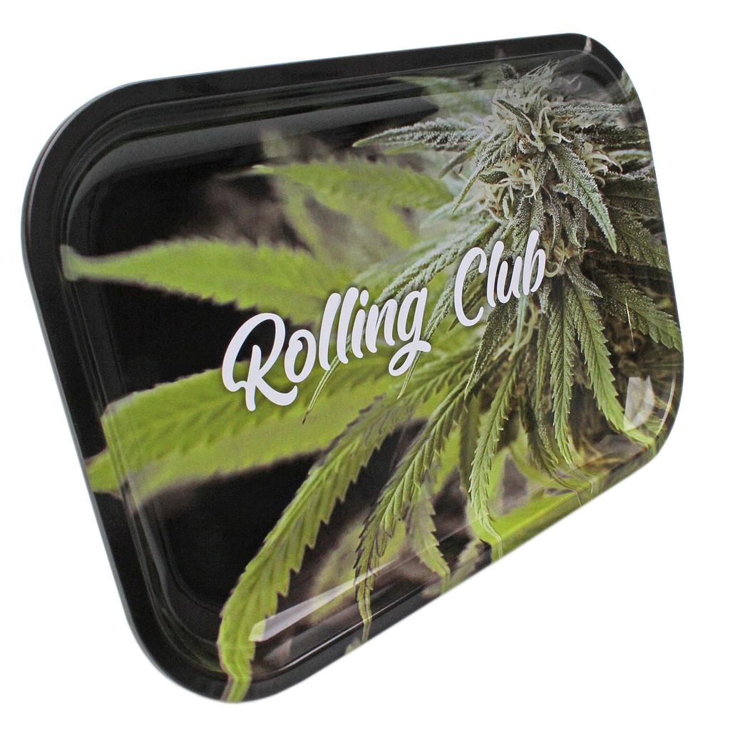 Rolling Club Metal Medium Rolling Tray ~ Perfect Crop-0