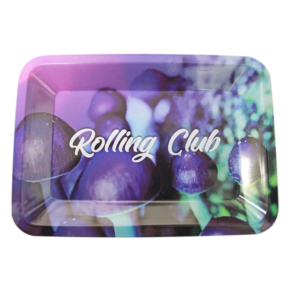 Rolling Club Metal Small Rolling Tray ~ Magical Mushrooms-0