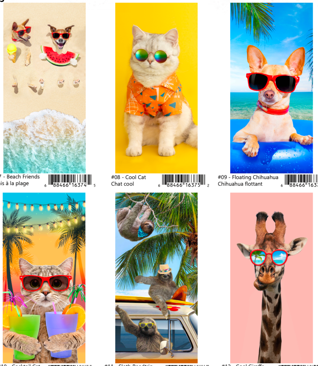 Fun Printed Beach Towel ~ 28" x 58"-0