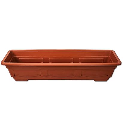 Plastic Window Box - Clay Color ~ 8" x 27"-0