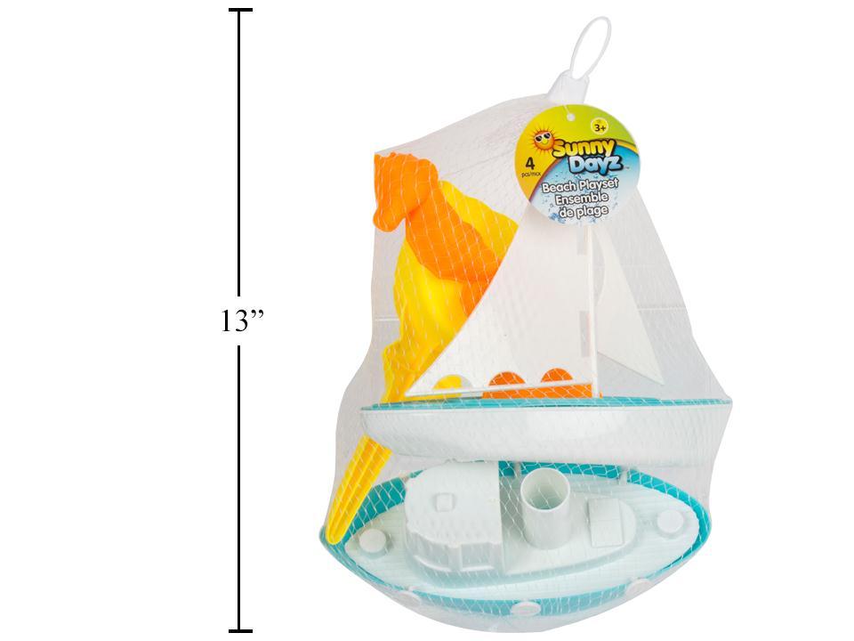 Sunny Dayz Sail Boat Beach Set in Mesh Bag ~ 3 pieces-0