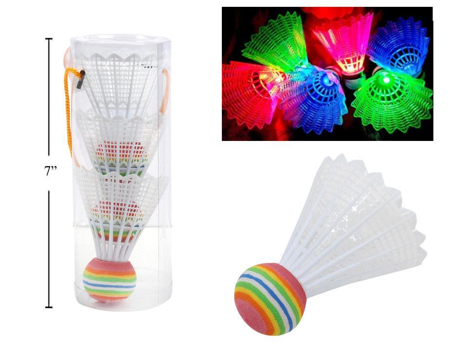 LED Light-Up Badminton Birdies ~ 3 per pack-0